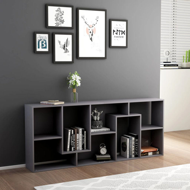 Gray bookshelf deals